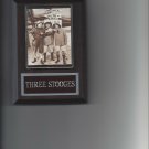 THREE STOOGES PLAQUE MOVIES TV LARRY CURLY MOE