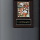 T.J. HOUSGMANDZADEH PLAQUE CINCINNATI BENGALS FOOTBALL NFL GAME ACTION