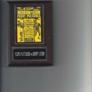 FLOYD PATTERSON vs SONNY LISTON POSTER PLAQUE BOXING PICTURE PLAQUE