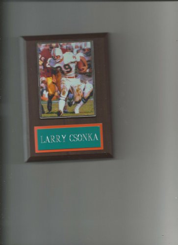 LARRY CSONKA PLAQUE MIAMI DOLPHINS FOOTBALL NFL GAME ACTION
