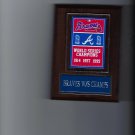 BRAVES WORLD SERIES BANNER PLAQUE CHAMPIONS CHAMPS BASEBALL MLB BOSTON MILWAUKEE