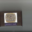 BALTIMORE RAVENS 2000 SBXXXV RING PLAQUE FOOTBALL NFL
