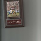 RANDY MOSS PLAQUE SAN FRANCSICO FORTY NINERS 49ers FOOTBALL NFL
