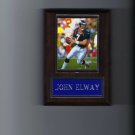 JOHN ELWAY PLAQUE DENVER BRONCOS FOOTBALL NFL ACTION