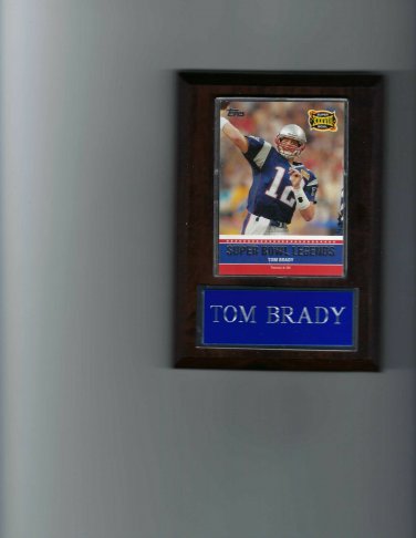 TOM BRADY PLAQUE NEW ENGLAND PATRIOTS FOOTBALL NFL