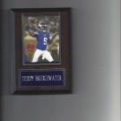 TEDY BRIDGEWATER PLAQUE MINNESOTA VIKINGS FOOTBALL NFL