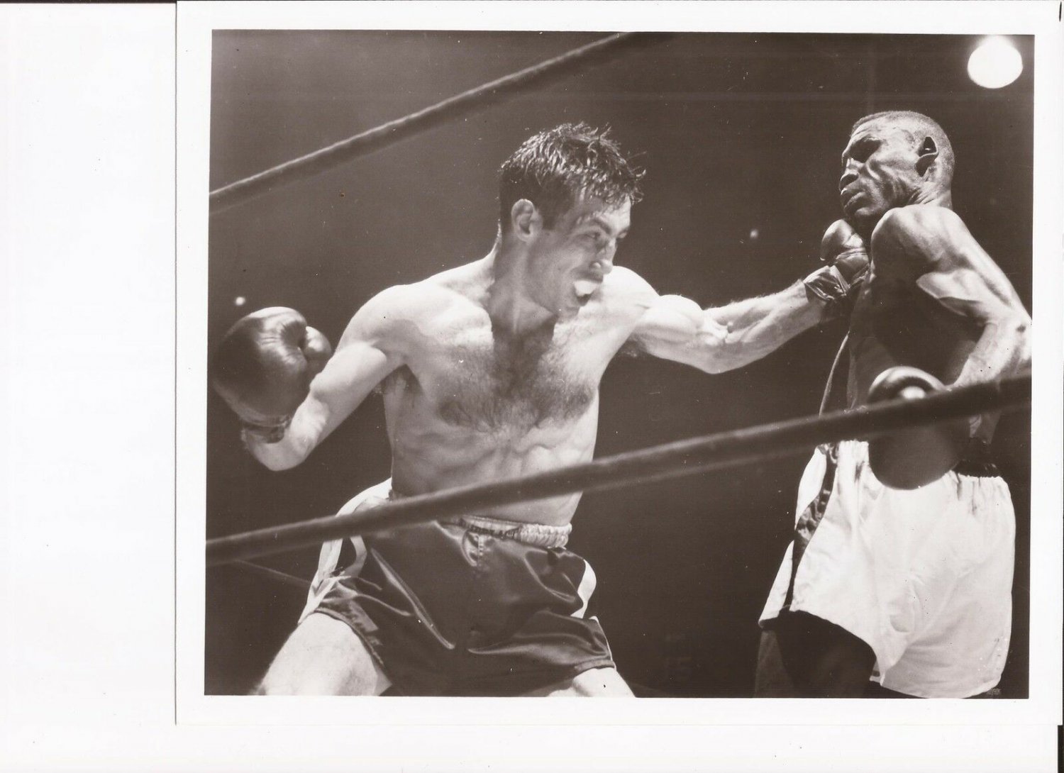 DEMARCO vs CARTER 8X10 Photo BOXING BLACK AND WHITE PICTURE