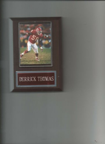 DERRICK THOMAS PLAQUE KANSAS CITY CHIEFS KC FOOTBALL NFL GAME ACTION