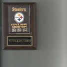 PITTSBURGH STEELERS SB BANNER PLAQUE SUPER BOWL CHAMPS CHAMPIONS FOOTBALL NFL