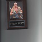 TYSON FURY PLAQUE BOXING CHAMPION WITH BELTS