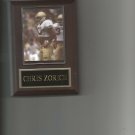 CHRIS ZORICH PLAQUE NOTRE DAME FIGHTING IRISH FOOTBALL NCAA