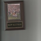 RUDY RUETTIGER PLAQUE NOTRE DAME FIGHTING IRISH FOOTBALL NCAA