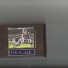 KYLE RUDOLPH PLAQUE MINNESOTA VIKINGS FOOTBALL NFL