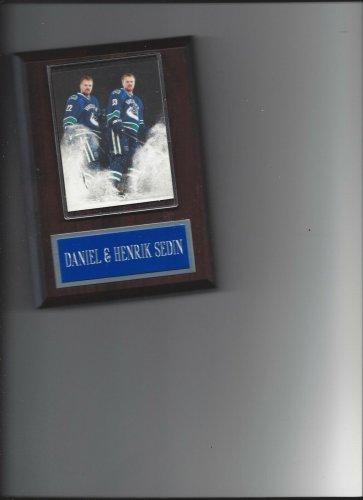 DANIEL & HENRIK SEDIN PLAQUE VANCOUVER CANUCKS HOCKEY NHL