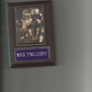 MICK TINGLEHOFF PLAQUE MINNESOTA VIKINGS FOOTBALL NFL