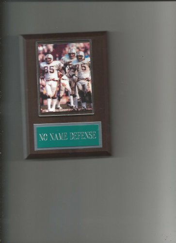 MIAMI DOLPHINS NO NAME DEFENSE PLAQUE FOOTBALL NFL