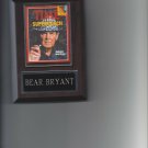 PAUL BEAR BRYANT PLAQUE ALABAMA CRIMSON TIDE FOOTBALL NCAA MAGAZINE PHOTO