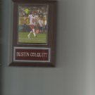 DUSTIN COLQUITT PLAQUE KANSAS CITY CHIEFS KC FOOTBALL NFL