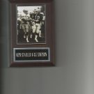KEN STABLER & OJ SIMPSON PLAQUE OAKLAND RAIDERS LA FOOTBALL NFL