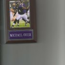 MICHAEL OHER PLAQUE BALTIMORE RAVENS FOOTBALL NFL