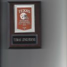 TEXAS LONGHORNS NATIONAL CHAMPS PLAQUE CHAMPIONS BANNER FOOTBALL NCAA