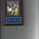 DAN FOUTS PLAQUE SAN DIEGO CHARGERS FOOTBALL NFL