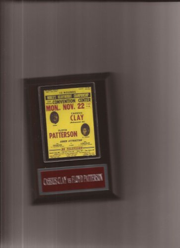 CASSIUS CLAY vs FLOYD PATTERSON  BOXING POSTER PLAQUE MUHAMMAD ALI