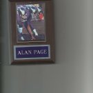 ALAN PAGE PLAQUE MINNESOTA VIKINGS FOOTBALL NFL
