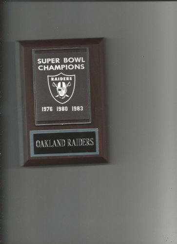 OAKLAND RAIDERS SB BANNER PLAQUE SUPER BOWL CHAMPIONS FOOTBALL NFL