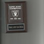 OAKLAND RAIDERS SB BANNER PLAQUE SUPER BOWL CHAMPIONS FOOTBALL NFL