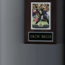 DREW BREES PLAQUE NEW ORLEANS SAINTS FOOTBALL NFL