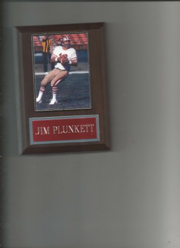 JIM PLUNKETT PLAQUE SAN FRANCISCO FORTY NINERS 49ers FOOTBALL NFL