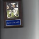 RANDALL McDANIEL PLAQUE MINNESOTA VIKINGS FOOTBALL NFL