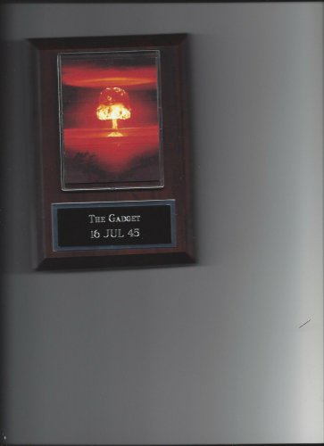 TRINITY EXPLOSION PLAQUE NUCLEAR BOMB TEST 7-16-45 THE GADGET USA WEAPON