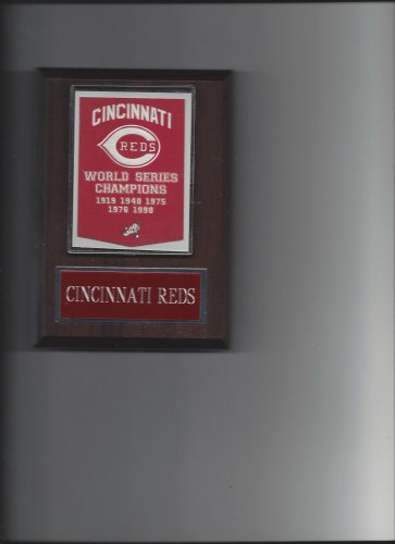 CINCINNATI REDS WORLD SERIES BANNER PLAQUE CHAMPIONS CHAMPS BASEBALL MLB