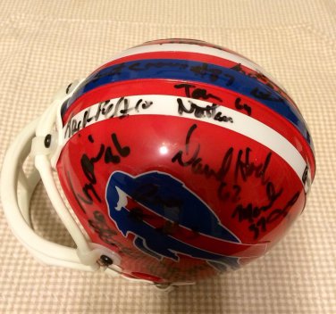 BUFFALO BILLS SIGNED HELMET BY 25 PLAYERS FOOTBALL AUTOGRAPHED RIDDELL