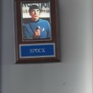 SPOCK STAR TREK PLAQUE LEONARD NIMOY MOVIES USS ENTERPRISE