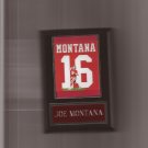 JOE MONTANA JERSEY PLAQUE SAN FRANCSICO FORTY NINERS 49ers FOOTBALL NFL