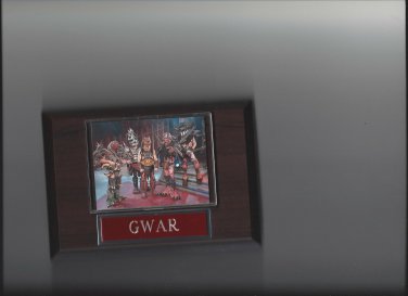 GWAR PLAQUE MUSIC HARD ROCK THRASH METAL BAND