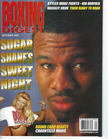 SUGAR SHANE MOSLEY BOXING DIGEST MAGAZINE NO LABEL 9/2008