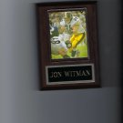 JON WITMAN PLAQUE PITTSBURGH STEELERS FOOTBALL NFL