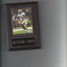 KEENAN LEWIS PLAQUE NEW ORLEANS SAINTS FOOTBALL NFL  GAME ACTION