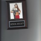 RONDA ROUSEY PLAQUE MMA UFC CHAMPION WITH BELT