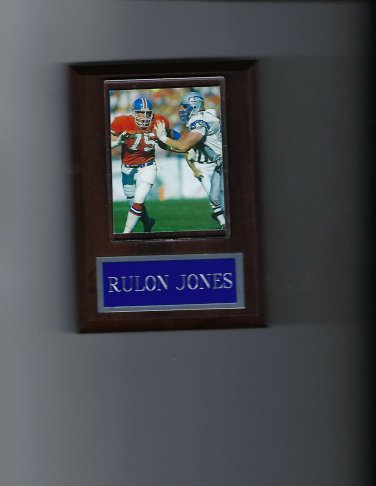 RULON JONES PLAQUE DENVER BRONCOS FOOTBALL NFL