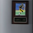 CARNELL LAKE PLAQUE PITTSBURGH STEELERS FOOTBALL NFL