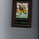 BAM MORRIS PLAQUE PITTSBURGH STEELERS FOOTBALL NFL