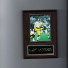 GARY ANDERSON PLAQUE PITTSBURGH STEELERS FOOTBALL NFL
