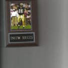 DREW BREES PLAQUE PURDUE BOILERMAKERS FOOTBALL NCAA GAME ACTION FB