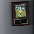 LOUIS LIPPS PLAQUE PITTSBURGH STEELERS FOOTBALL NFL