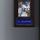 BILL ROMANOWSKI PLAQUE DENVER BRONCOS FOOTBALL NFL